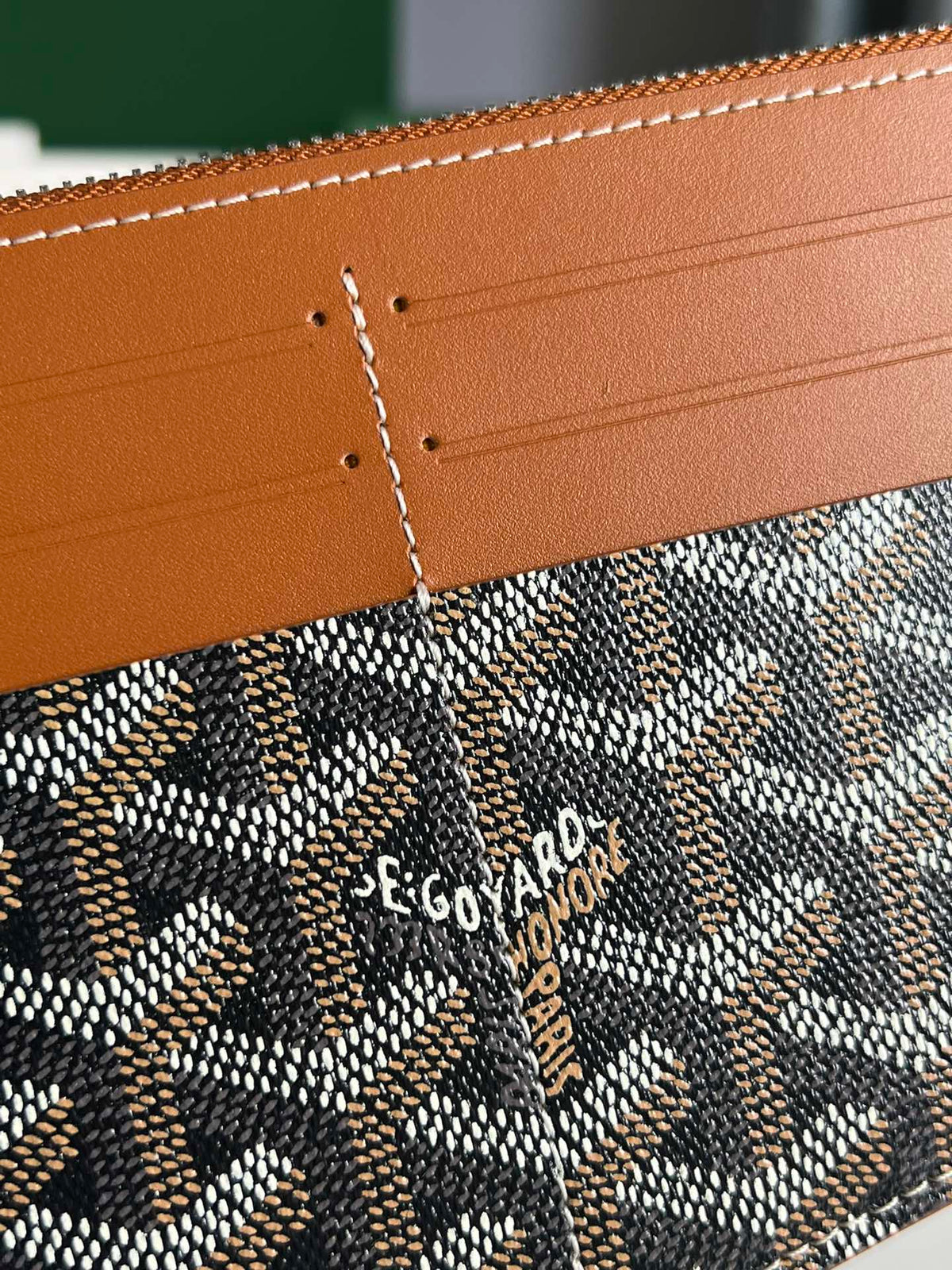 INSERT LOUISE 21 IN BROWN GOYARDINE CANVAS