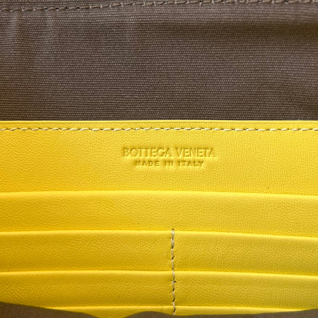 INTRECCIATO 30 IN LIGHT YELLOW LAMBSKIN