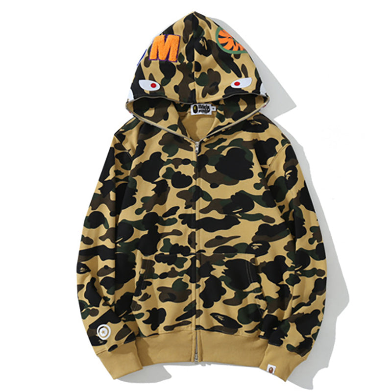BAPE WGM Camo Zipper Hoodie