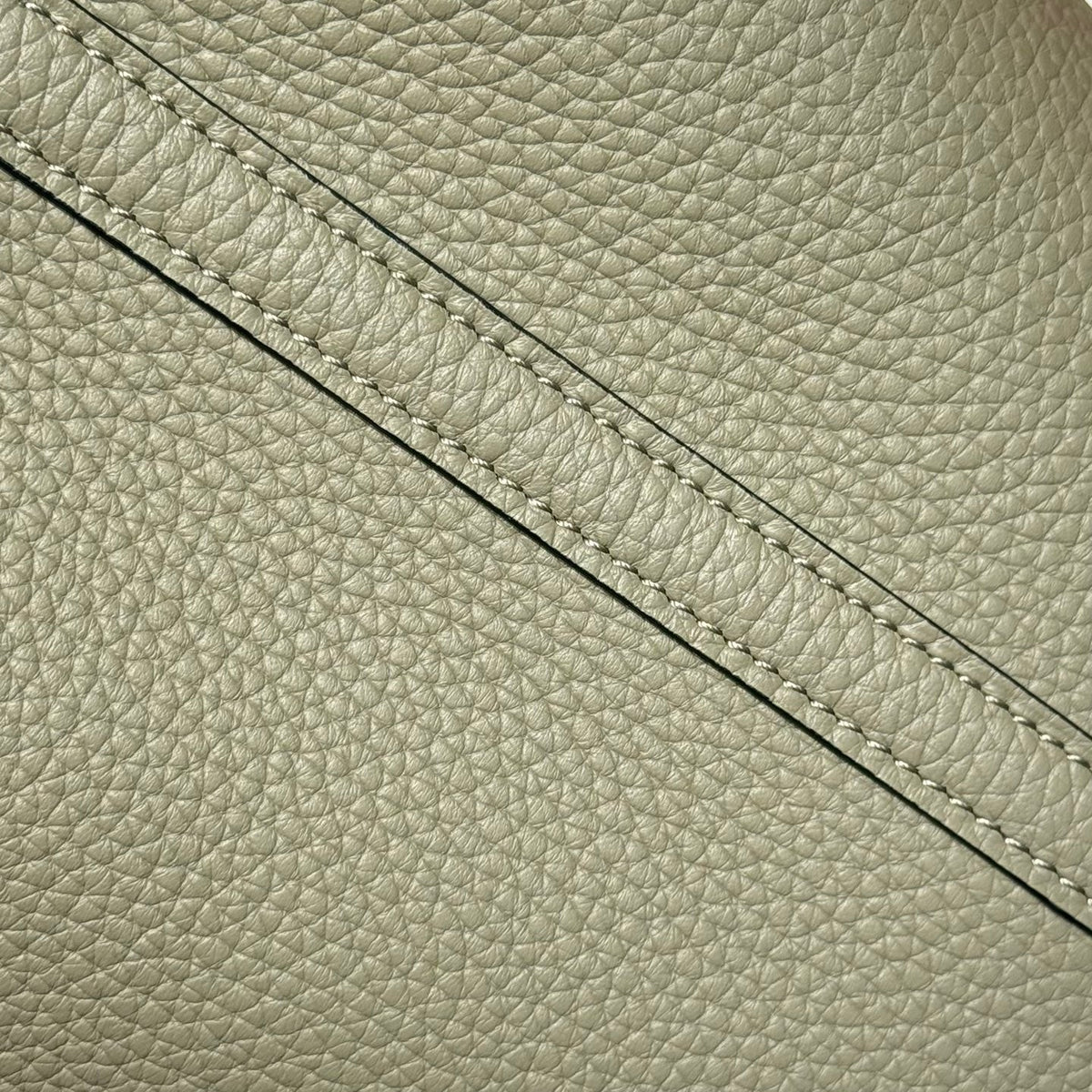 HERMES 25S PICOTIN LOCK 18 IN CROMWELL GRAY CALFSKIN GOLD HARDWARE
