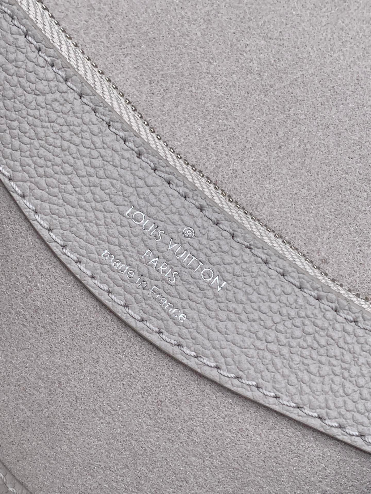 LOUIS VUITTON DIANE 24 IN GREY MONOGRAM EMPREINTE LEATHER