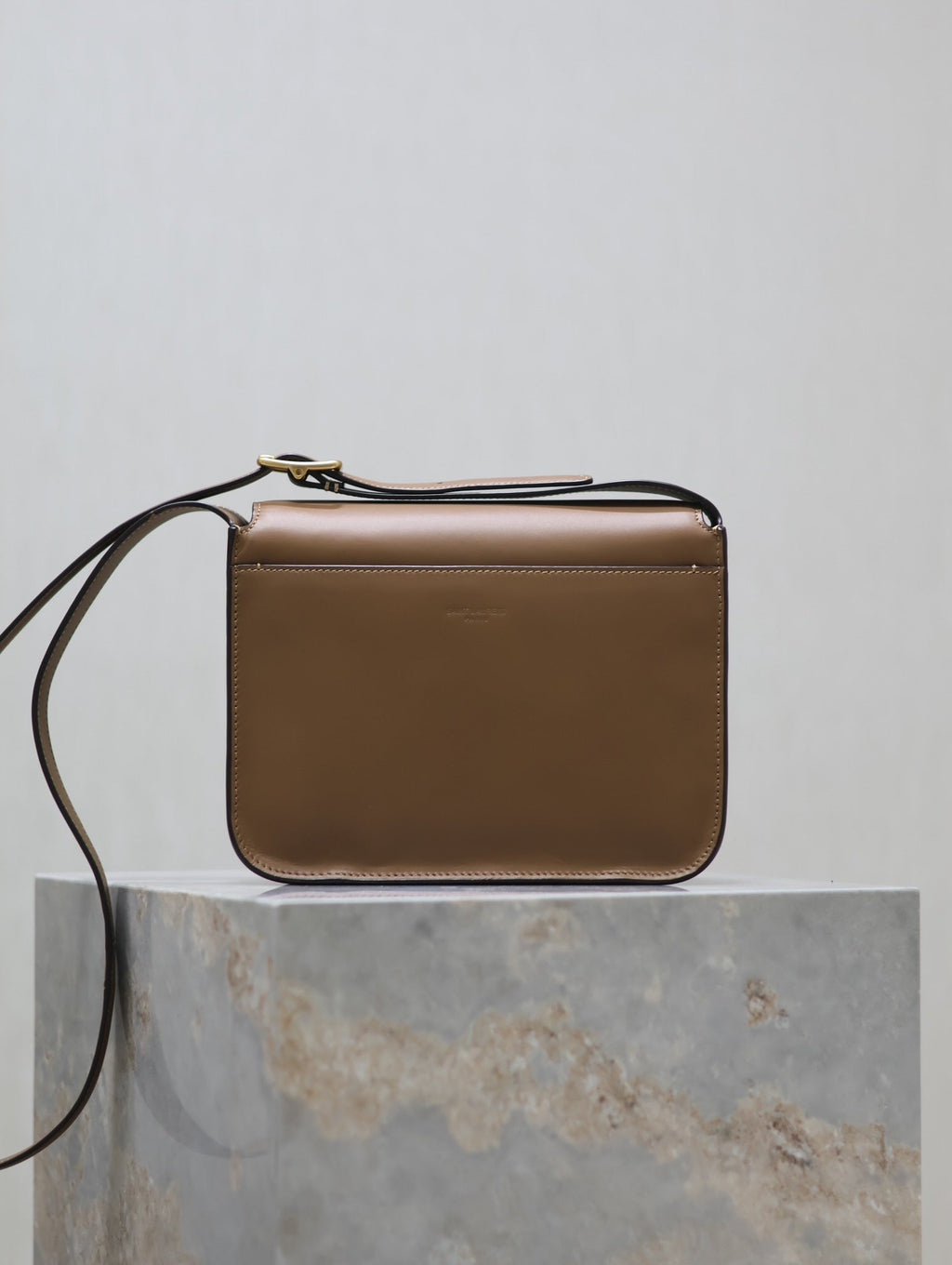 YSL 25S NIKI BABY 22 IN BROWN CALFSKIN GOLD HARDWARE